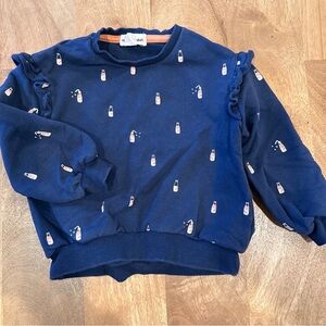 miles 18 mo Printed Organic Cotton Sweatshirt